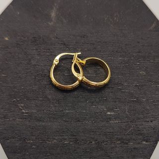 Pendientes Aro pequeños Estilo Versace Oro 18k