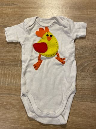 Body bebé artesanal 6-12 meses