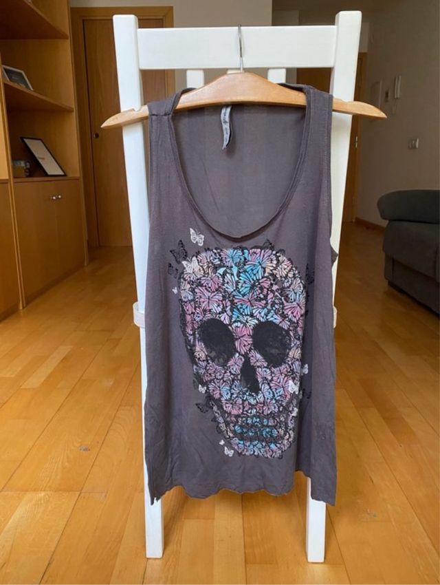 Camiseta calavera multicolor 
