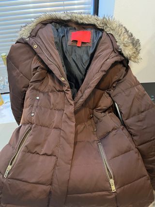 Abrigo largo Mango plumífero Talla L