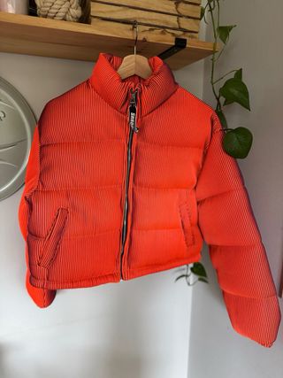 Chaqueta Puffer Bershka Naranja S 