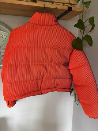 Chaqueta Puffer Bershka Naranja S 