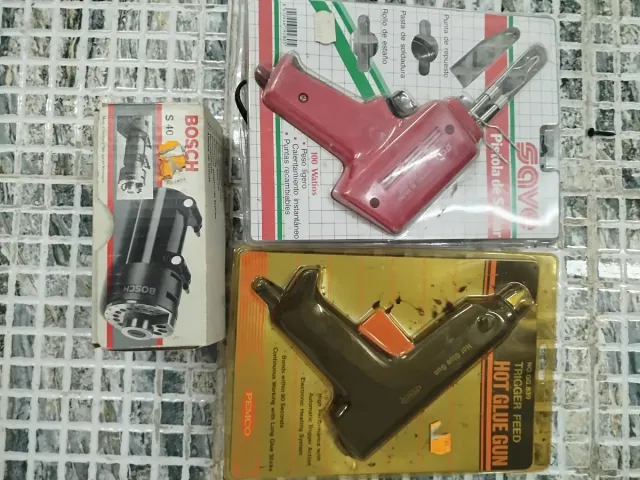 Pistola de Silicona, Soldador y Afilador