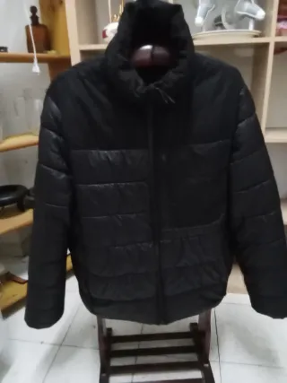 Chaqueta Plumas Zara Hombre Negra