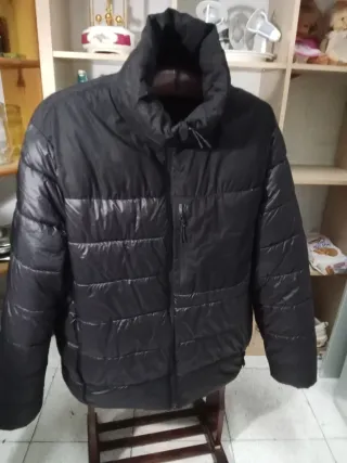 Chaqueta Plumas Zara Hombre Negra