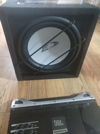 Subwoofer Alpine SBE-1243Bry tapa JBL Grand tourin