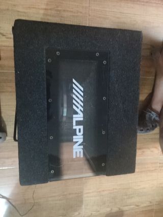Subwoofer Alpine SBE-1243Bry tapa JBL Grand tourin
