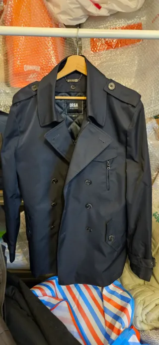 Gabardina DR&N Hombre Talla 54 Azul Marino