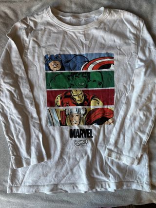 Camiseta Marvel Niños Talla 4
