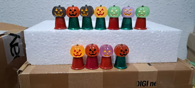 3 Dedales Halloween Calabaza