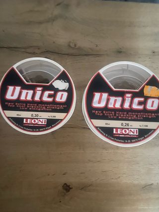 9 Bobinas Hilo Pesca Unico 0.30mm y 0.26mm