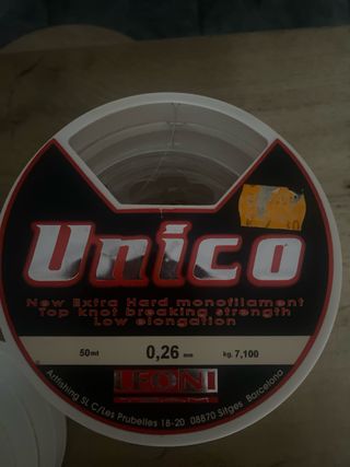 9 Bobinas Hilo Pesca Unico 0.30mm y 0.26mm