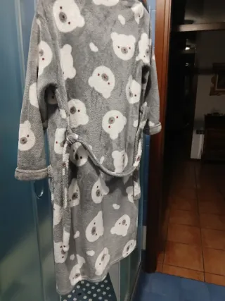 Vestaglia Orsetti Grigia Taglia Unica