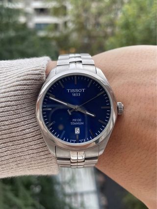Reloj Tissot PR100 Titanium Azul