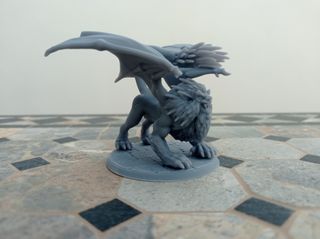 Mantícora miniatura en resina