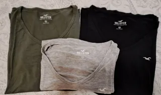 Lote 3 Camisetas Hollister Talla XS