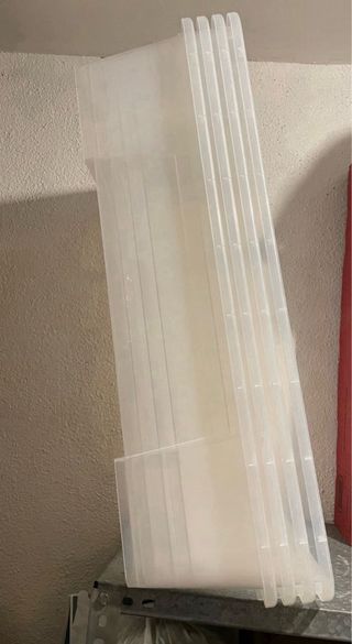 3 Cajas de Almacenaje Transparentes 20l