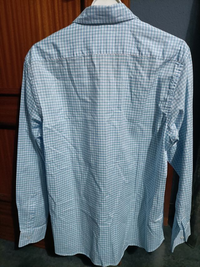 Camisa Scotta cuadros azul y blanco Talla XL