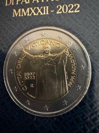 2€ Vaticano 2022 Papa Pablo VI UNC