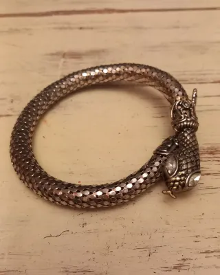 Pulsera metal diseño serpiente