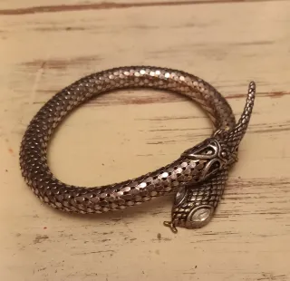Pulsera metal diseño serpiente