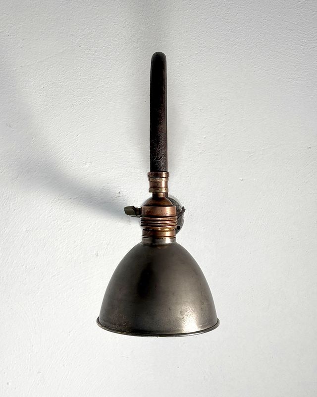 Lampione industriale vintage Art Nouveau primi '90