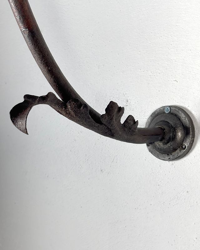 Lampione industriale vintage Art Nouveau primi '90