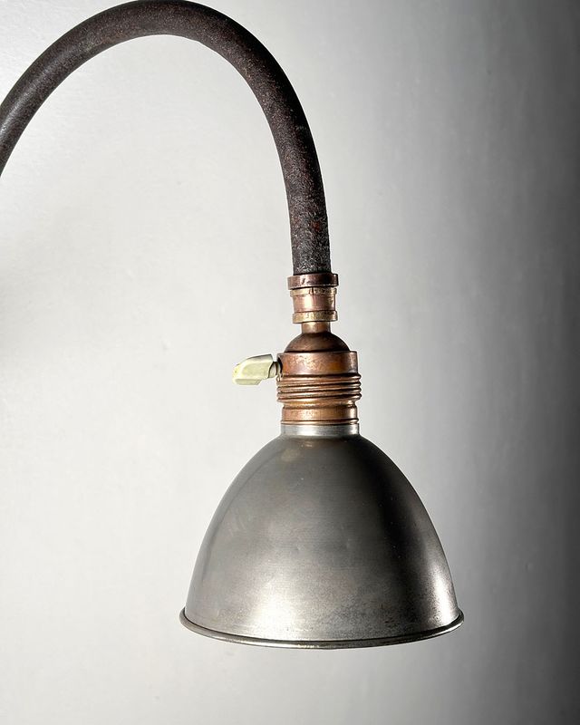 Lampione industriale vintage Art Nouveau primi '90