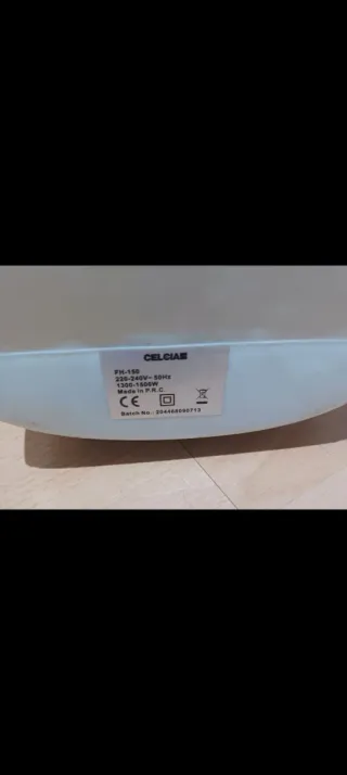 Calefactor blanco