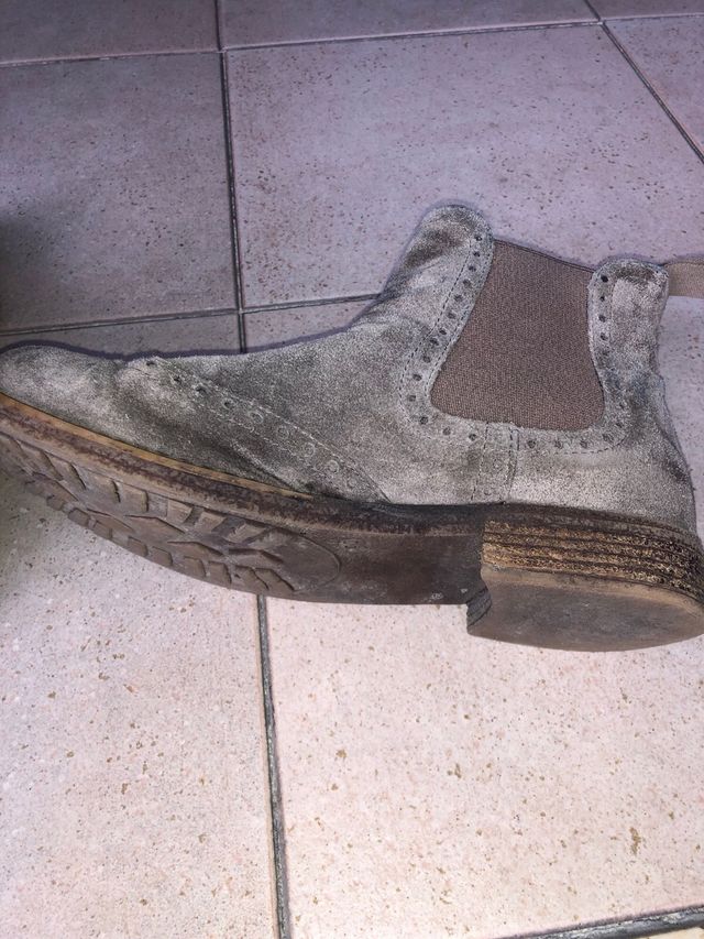 Tronchetto scamosciato donna grigio