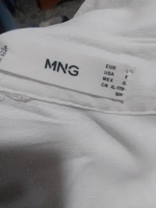 Blusa blanca manga larga