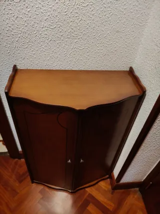 Zapatero de madera con puertas