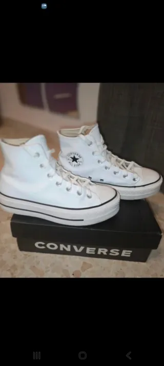 Converse Talla 38 Blancas