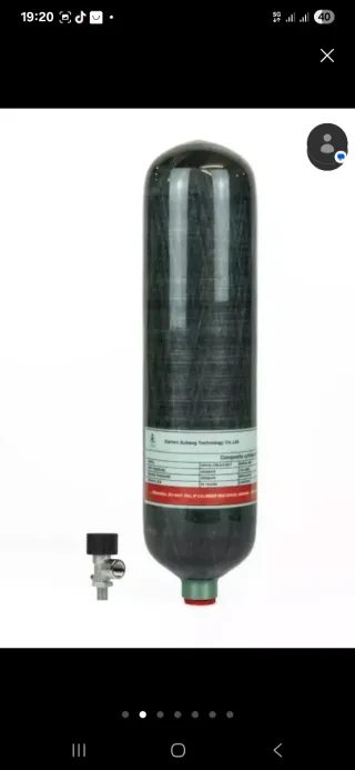 Botella PCP Carbono 3L