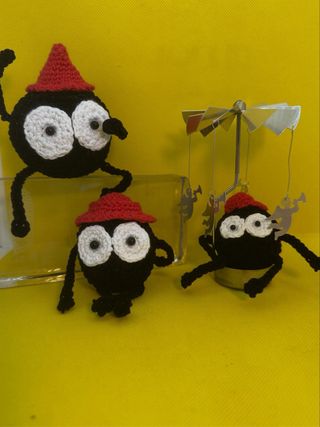 Figuras crochet Susuwatari Ghibli