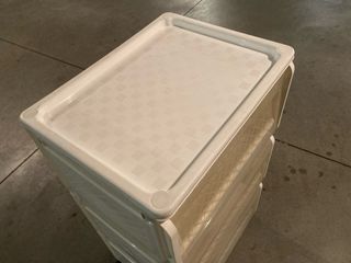 Mobiletto con ruote 3 scomparti