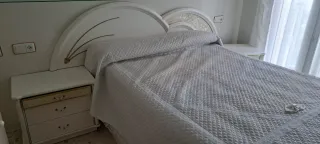 Dormitorio Matrimonio Blanco y Dorado