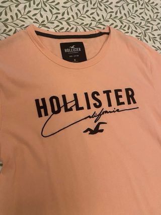 Camiseta Hollister Rosa Talla M