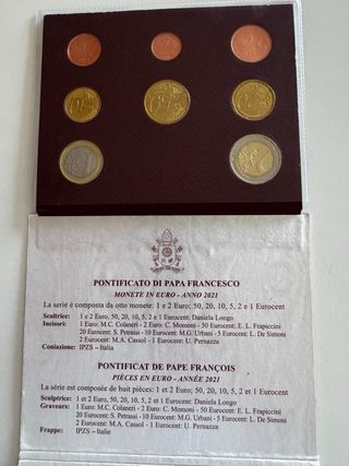 Serie Monedas Euro Vaticano 2021 UNC