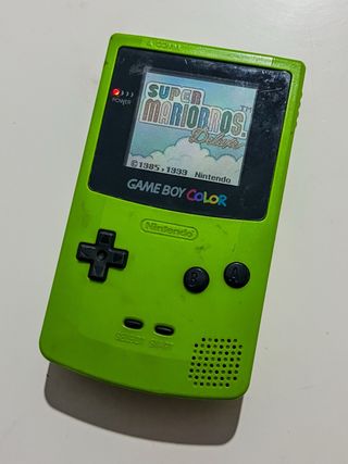 Game Boy Color Verde + Super Mario Bros Deluxe