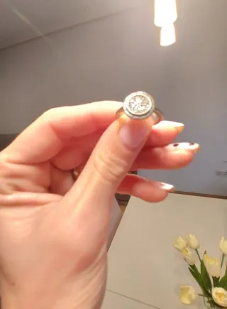 Anillo auténtico Pandora Plata Ley