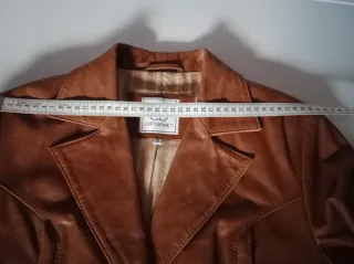 Chaqueta Americana Piel Mujer Marrón