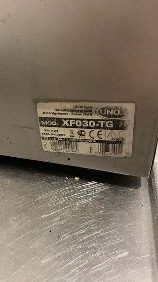 Horno industrial 3 bandejas