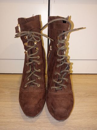 Botines Guess Tacón Marrón