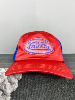 Gorra Von Dutch Trucker Roja y Azul custom