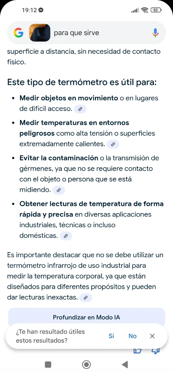 Termómetro Infrarrojo HT550