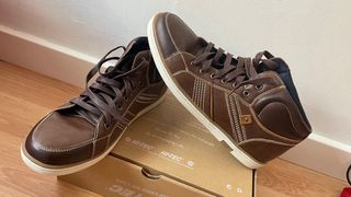 Zapatillas altas marrones LA HALLE- T-44