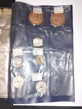 Colección de billetes y monedas antiguas