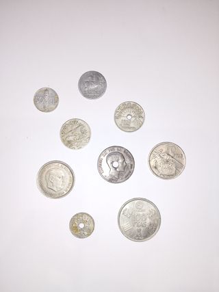 Colección de billetes y monedas antiguas