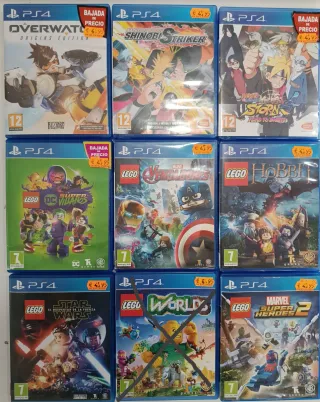 Lote en liquidación de videojuegos PlayStation 4 